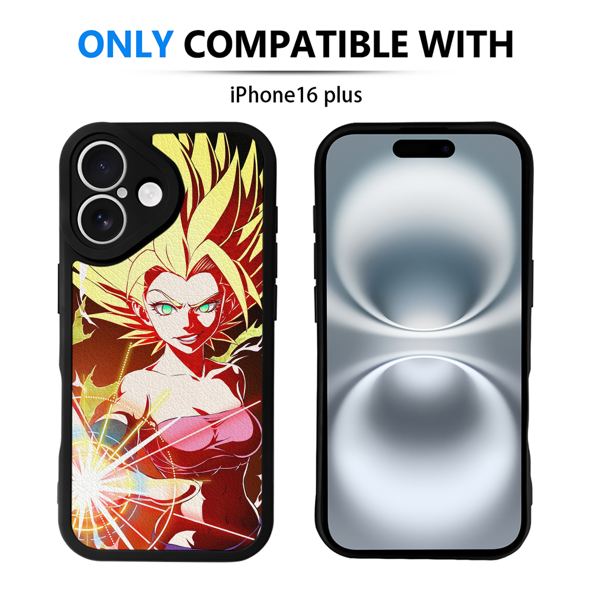 （画像用） ドラゴンボール DRAGON BALL 【iPhone 16シリーズ対応】シリコンスマホケース（レザー調） 材質：シリコン